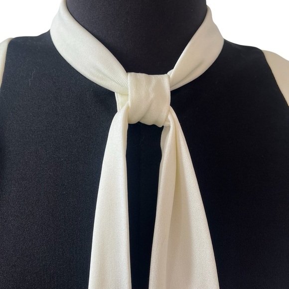 Vintage 60s Alison Ayres Original sleeveless maxi dress long neck tie 10 ILGWU - Picture 8 of 16